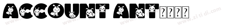 Account ant字体转换